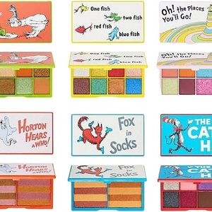 I Heart Revolution Eyeshadow Dr Seuss Book Palettes Set